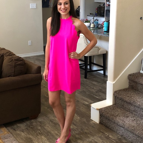 Vanilla Bay Dresses & Skirts - Pink Scalloped Dress